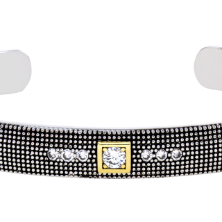 Metal black plated bangle